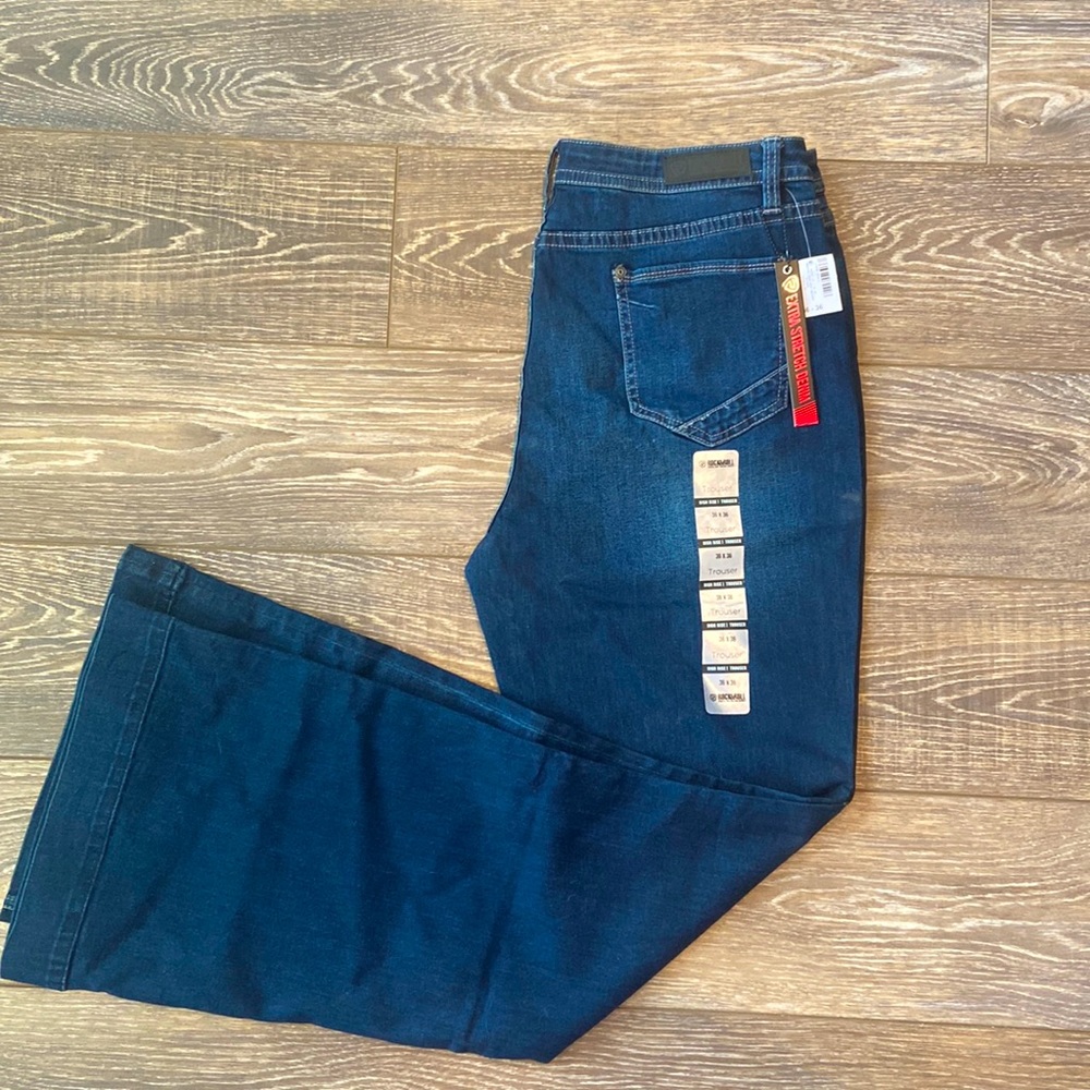 Rock&Roll Denim High Rise Trouser. W-36 L-36